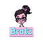 text box pastel color with character portrait bratz inpired