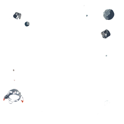 realistic 2d space background for top down spaceship shooter, deep space with galaxies and asteroids, seamless loopable