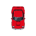 red ford torino in the style of final fight