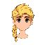 boy, blonde, long braid over shoulder, greek deity