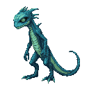 undead. humanoid in appearance and proportion. blue and green shimmering scales. head shape mostly human, reptilian facial features and slightly elongated. has a tail.