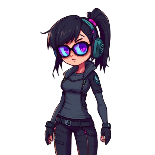 a cyberpunk woman