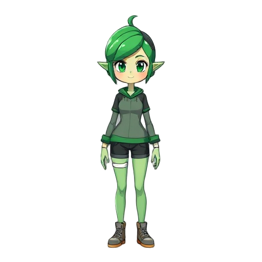 green head woman pixi full-size