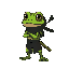 a ninja frog very cool