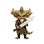 goblin, holding a sword, dragon quest