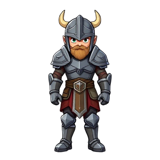 a warrior in steel armour