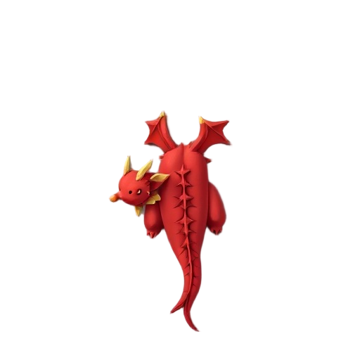 red dragon top view