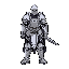 male paladin, sprite for jrpg