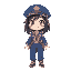 cute jk girl with blue uniform