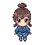 cute jk girl with blue uniform