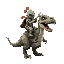 knight riding dinosaur