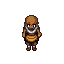 final fantasy style, monk,bald with forehead dots like violin monk