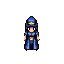 final fantasy style, mage with staff and wizard hat, pose