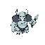 frozen orc, tibia style, retro, minimalist, pale skin