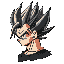 dragonball hair side view 