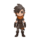 a character for a rpg game crono-trigger like