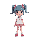 a colorfull loli ultra realistic for an anime