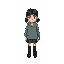 i will make a game where the character of anie will scape from a concentration camp, make the character for me, is a 12 years old little girl.