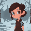 create anie frank for a game, where she will scape a concentration camp
