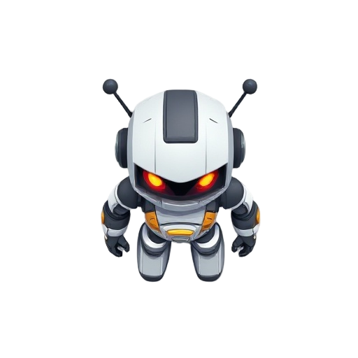 robot, top down view