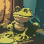 big frog animal