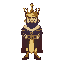 king made in low res sprite with no aa