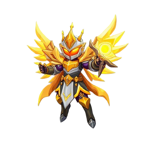 solarion ☀️ guardian rider — radiant knight forged from the first sun’s golden shards— radiant knight forged from the first sun’s golden shards. > cl