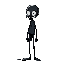 black slime stickman (dripping with ink