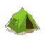 green camp tent 2d style