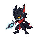quero um zoroark com uma fusão com tema de demon slayer