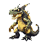 vorgath.vilão híbrido: metade monstro, metade cientista.visual: corpo colossal com carapaça metálica, engrenagens energéticas, espinhos que liberam eletricidade. cabeça reptiliana com bigode retorcido e óculos escuros futuristas