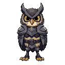 cartoon armored owl