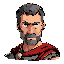veteran roman soldier without beard