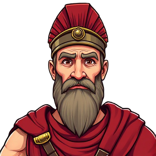 veteran roman soldier in his 40s