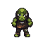 a ogre with two white fangs