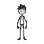 pixelated stickman