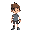 make a character 32 x32 with a style simple and sticky only for create various character types