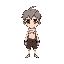 male character chibi, dont have cloths, dont have hair, for rpg game