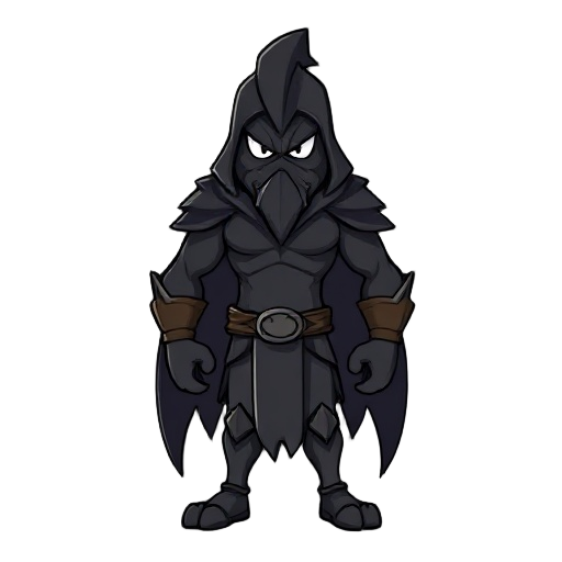 personagem negro grande com duas espadas 
