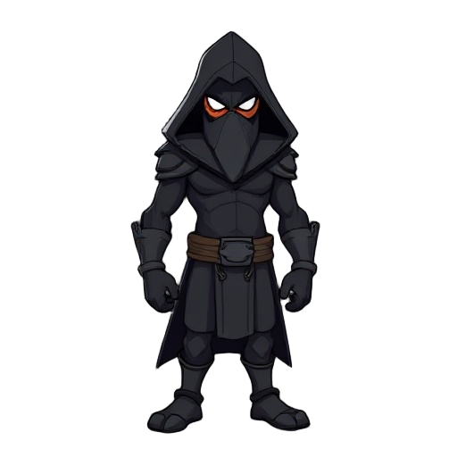personagem negro grande com duas espadas 