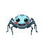 cool little spider main character with happy face