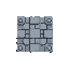 64x64, fully filled, block metal tile
