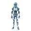 immortal human person with alien technology clothes
