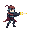 pixel 2d character hero that can shoot sci fi style