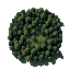 "32x32 pixel art of dense civil war era forest, top-down view, trees with shadows, limited colors"