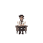 psychologist sitting on a chair in a warmly lit therapy room