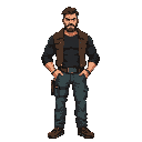 middle age tough man