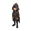 a character wearing a hooded cape