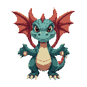 a dragon with hands