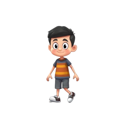 the character is walking!